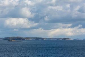 paysages marins nuageux en mer baltique photo