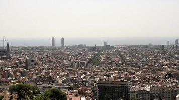 une vue de barcelone en espagne photo
