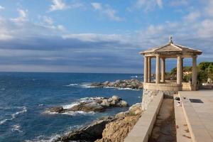 camino de ronda, une route parallèle à la costa brava catalane, située sur la mer méditerranée au nord de la catalogne, espagne. photo