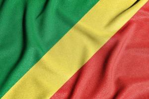 drapeau national de la république du congo. le principal symbole d'un pays indépendant. drapeau de la république du congo. photo