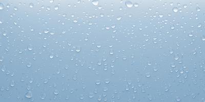 gouttelettes d'eau sur verre gouttes de pluie sur verre après la pluie illustration 3d photo