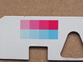barres de couleur pour le contrôle de la qualité d'impression photo