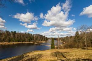 paysages de printemps avec des nuages photo