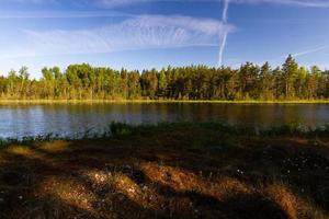 paysages de la campagne lettone au printemps photo