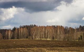 paysages de printemps avec des nuages photo