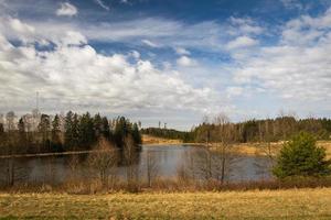 paysages de printemps avec des nuages photo