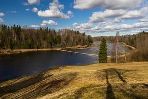 paysages de printemps avec des nuages photo