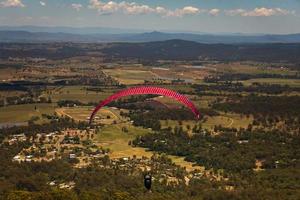 lancement de parapentes au mont tambourin qld photo