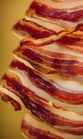 fond de bacon frais photo