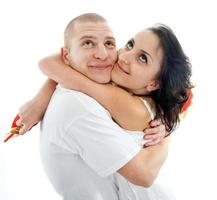 portrait, jeune, couple photo