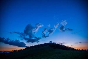 ciel coloré avec soleil photo