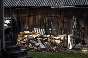 une petite ville en Lettonie photo