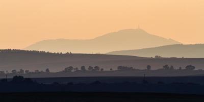 paysage d'automne dans un champ morave photo