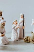 crèche de noël minimale photo