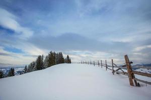 montagnes d'hiver des Carpates photo