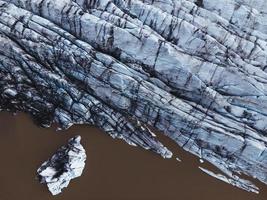 glacier svinafellsjokull sur la côte sud de l'islande photo