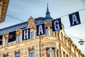 quartier haga à göteborg, suède de jour photo