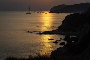 paysages de l'île de santorin photo