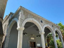 Détails de l'architecture du bâtiment arches musulmanes photo