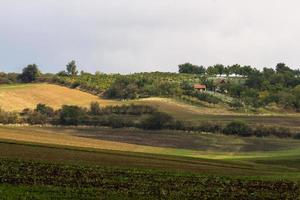 paysage d'automne dans un champ morave photo