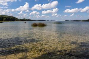 paysages d'été au bord du lac en lituanie photo