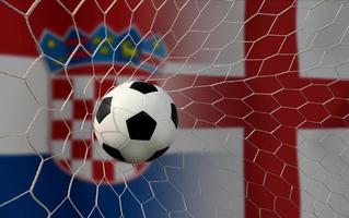 compétition de coupe de football entre la croatie nationale et l'angleterre nationale. photo