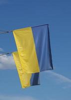 drapeau ukrainien de l'ukraine photo