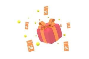 coupons de vente et composition de coffrets cadeaux. photo