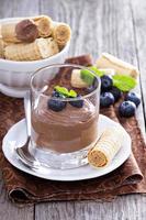 pudding au chocolat sain d'avocat photo