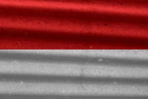 texture du drapeau indonésien en arrière-plan photo
