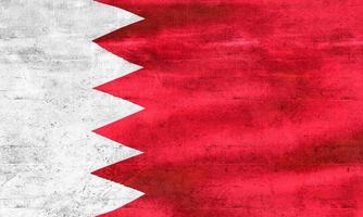 drapeau de bahreïn - drapeau en tissu ondulant réaliste photo