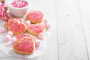 biscuits en forme de coeur saint valentin photo