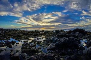 coucher de soleil sur l'océan photo