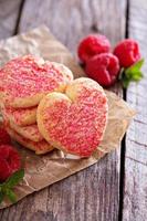 biscuits en forme de coeur saint valentin photo