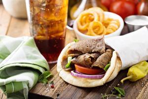 wrap pita gyro grec photo