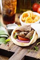 wrap pita gyro grec photo