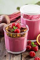 smoothie betterave et framboise photo