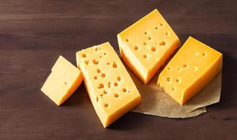 fromage. différents types de fromages délicieux. focus sélectionné, sous forme d'affiche. photo