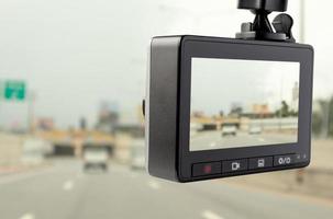 enregistreur vidéo de caméra de vidéosurveillance de voiture pour la sécurité de conduite sur la route photo