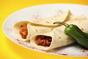 plat de fajitas mexicaines photo