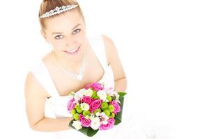 mariée et fleurs photo