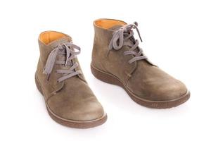 chaussures hommes sur fond blanc photo