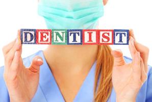 lettres majuscules de dentiste photo