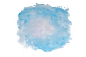 tache aquarelle abstraite isolée sur fond blanc photo