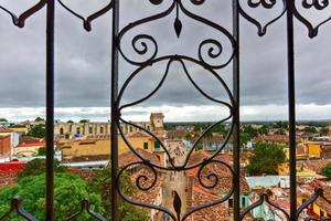 vue panoramique sur la partie ancienne de trinidad, cuba, site du patrimoine mondial de l'unesco. photo