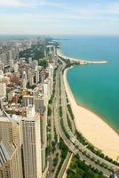 vue sur les toits de chicago et la côte d'or photo