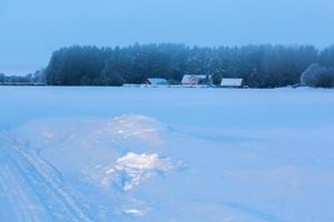 paysages d'hiver en estonie photo