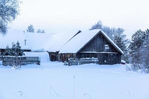 paysages d'hiver en estonie photo