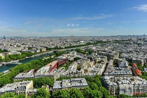 vue panoramique aérienne de paris, france en été. photo