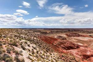 lacey point dans le parc national de la forêt pétrifiée en arizona. photo